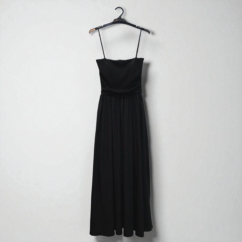 Black Maxi Dress with Adjustable Straps
