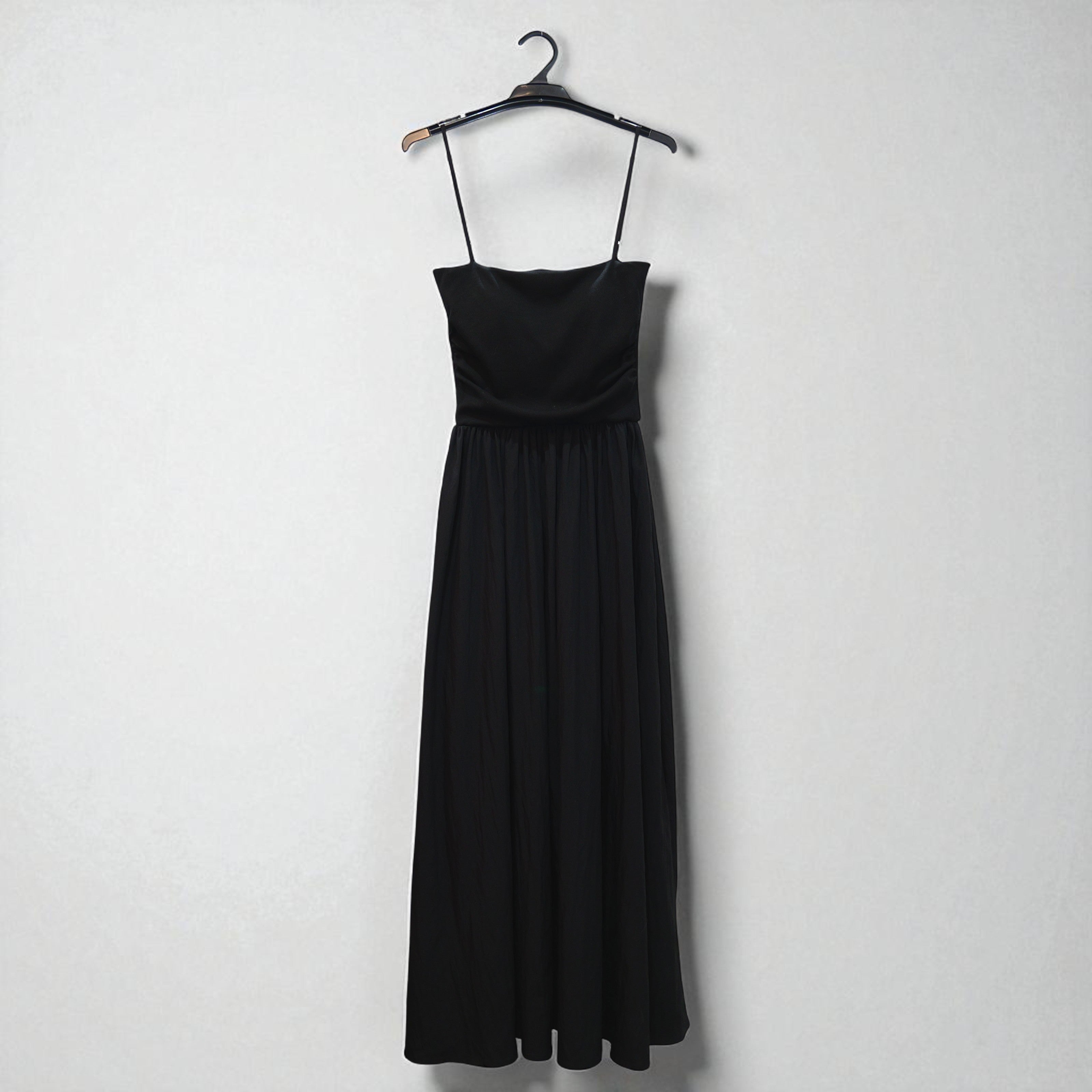 Black Maxi Dress with Adjustable Straps