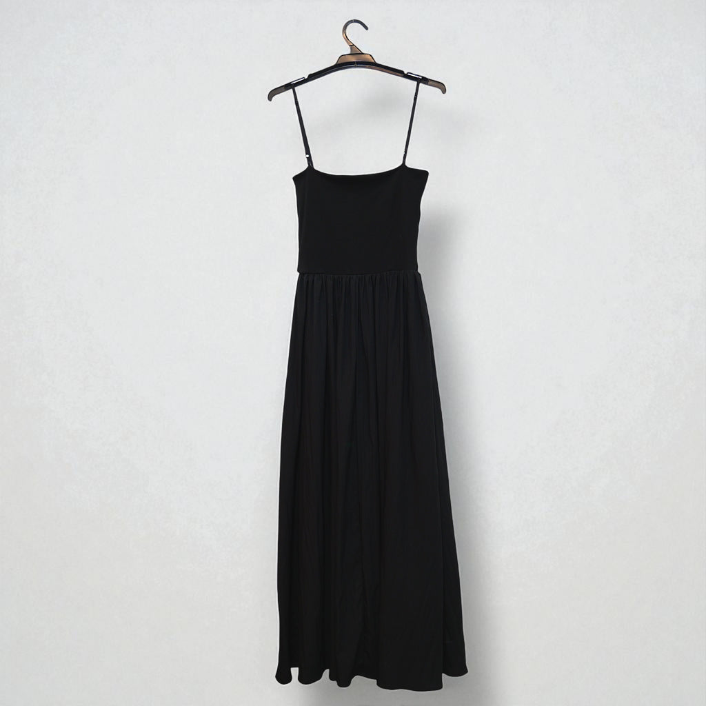 Black Maxi Dress with Adjustable Straps
