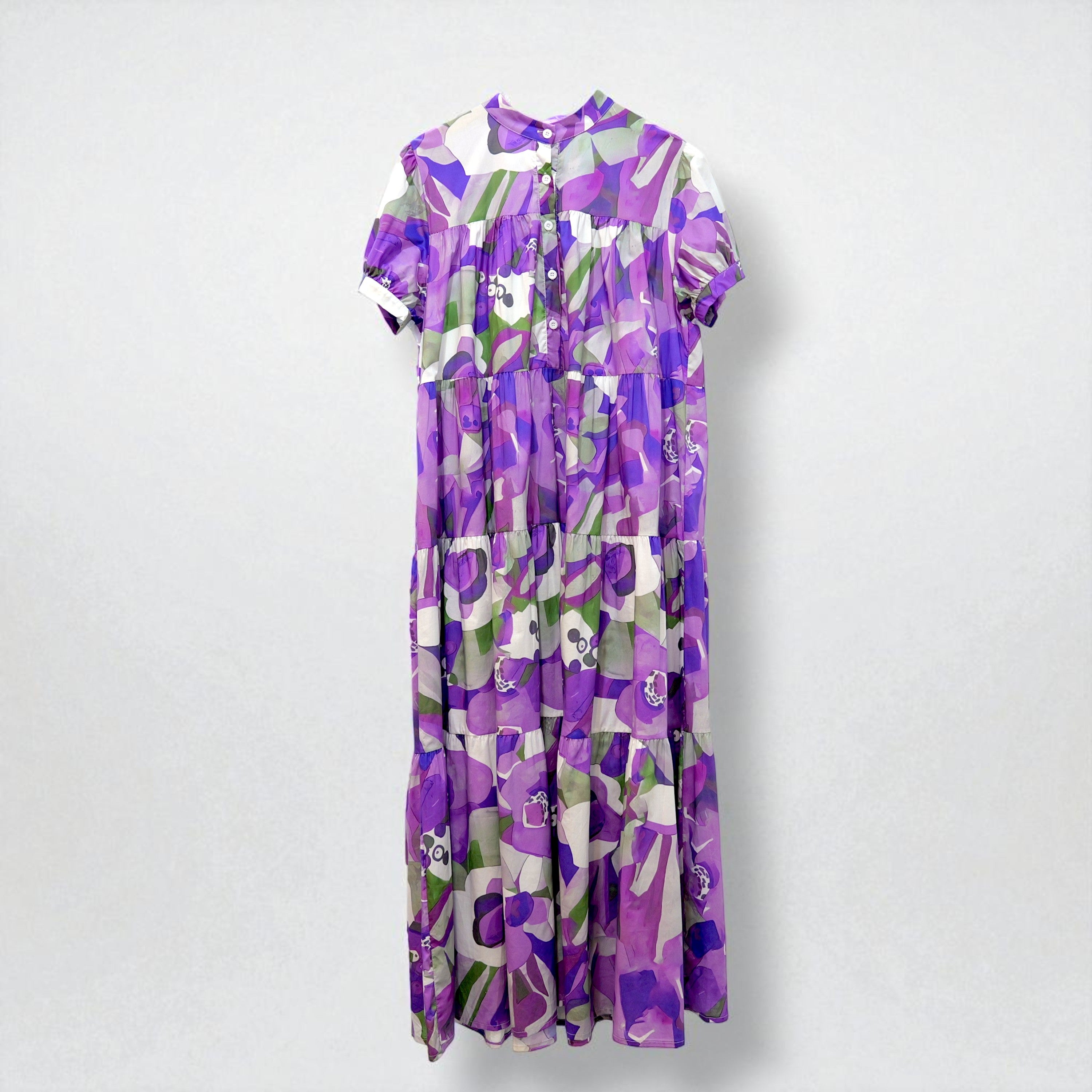 Purple Floral Maxi Dress