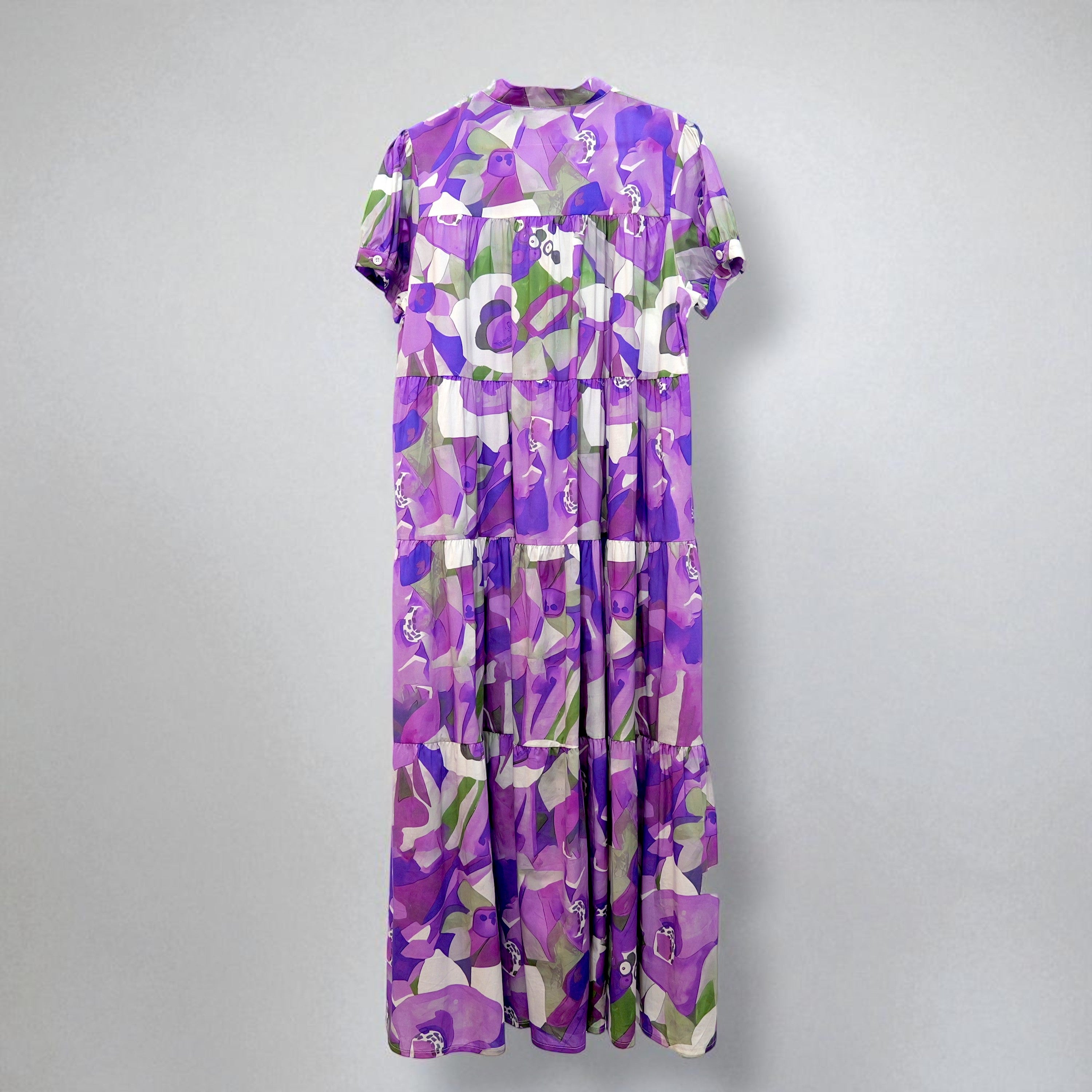 Purple Floral Maxi Dress