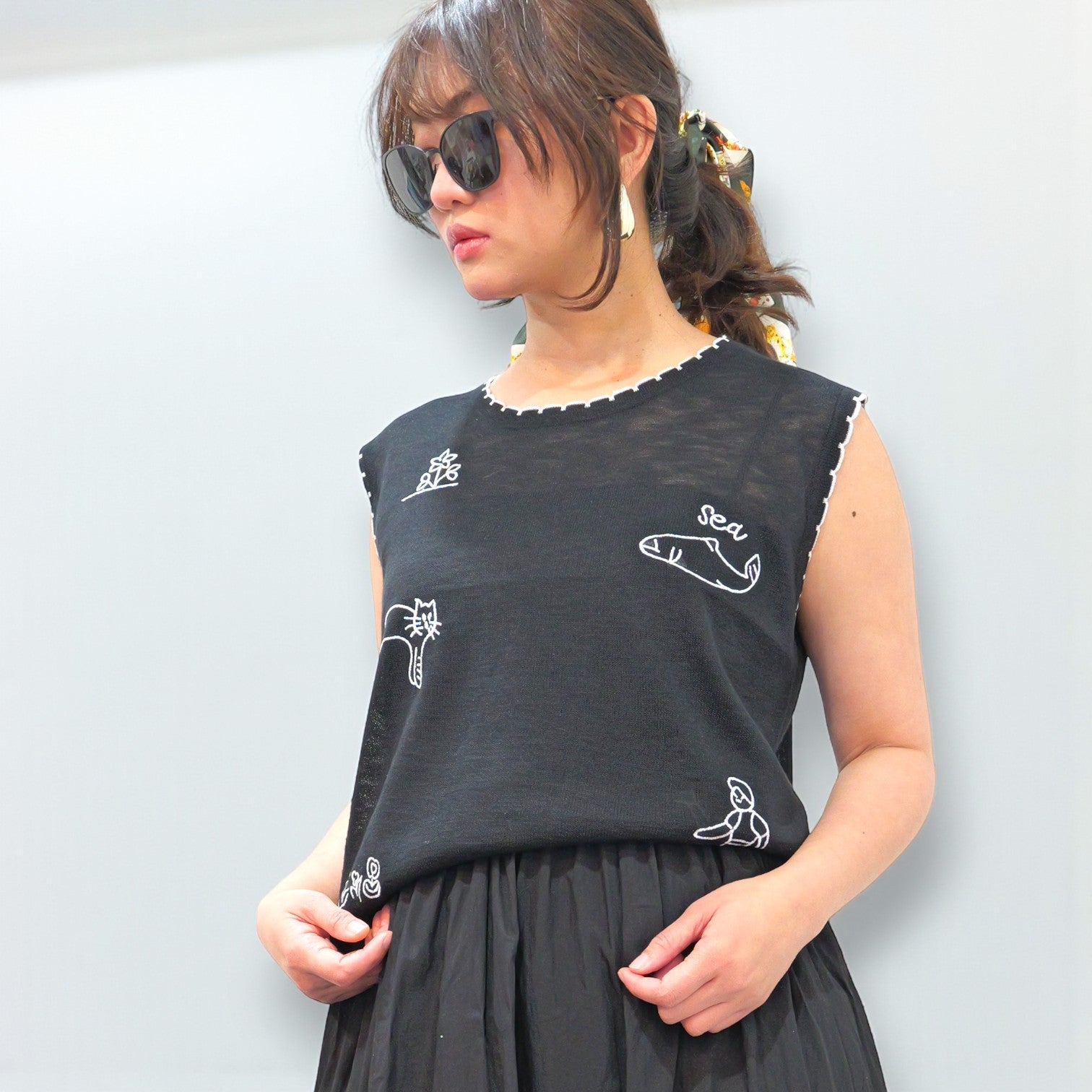 Breezy Quirky Embroidered Top