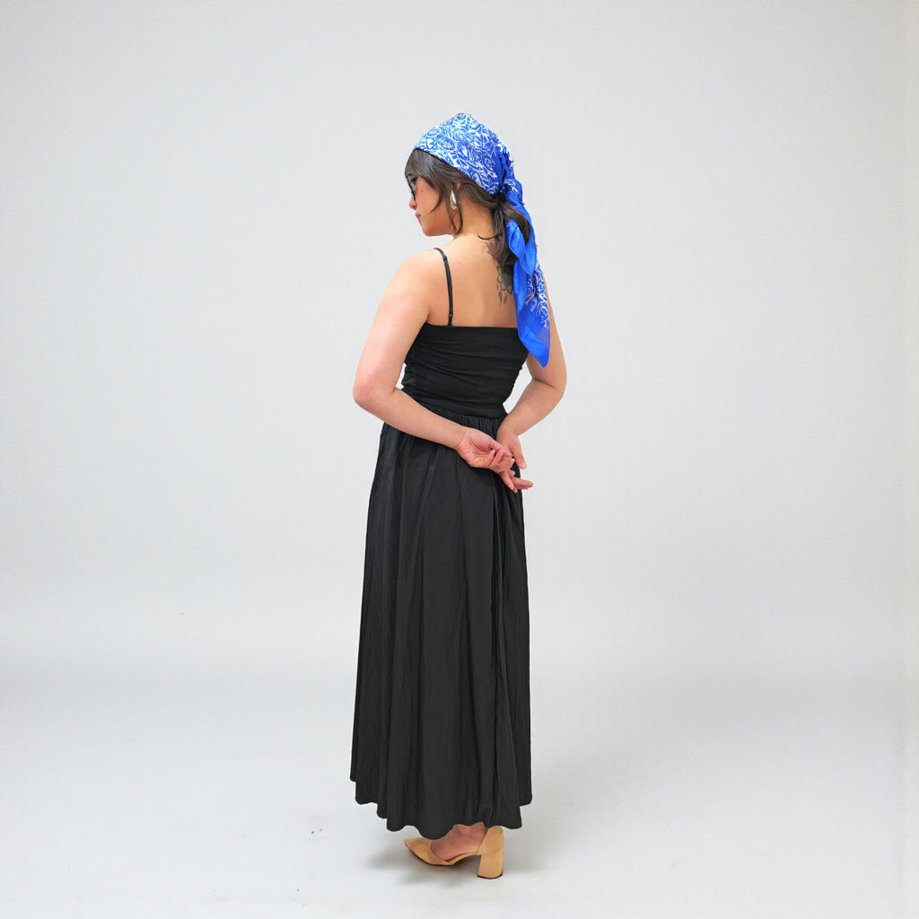 Black Maxi Dress with Adjustable Straps