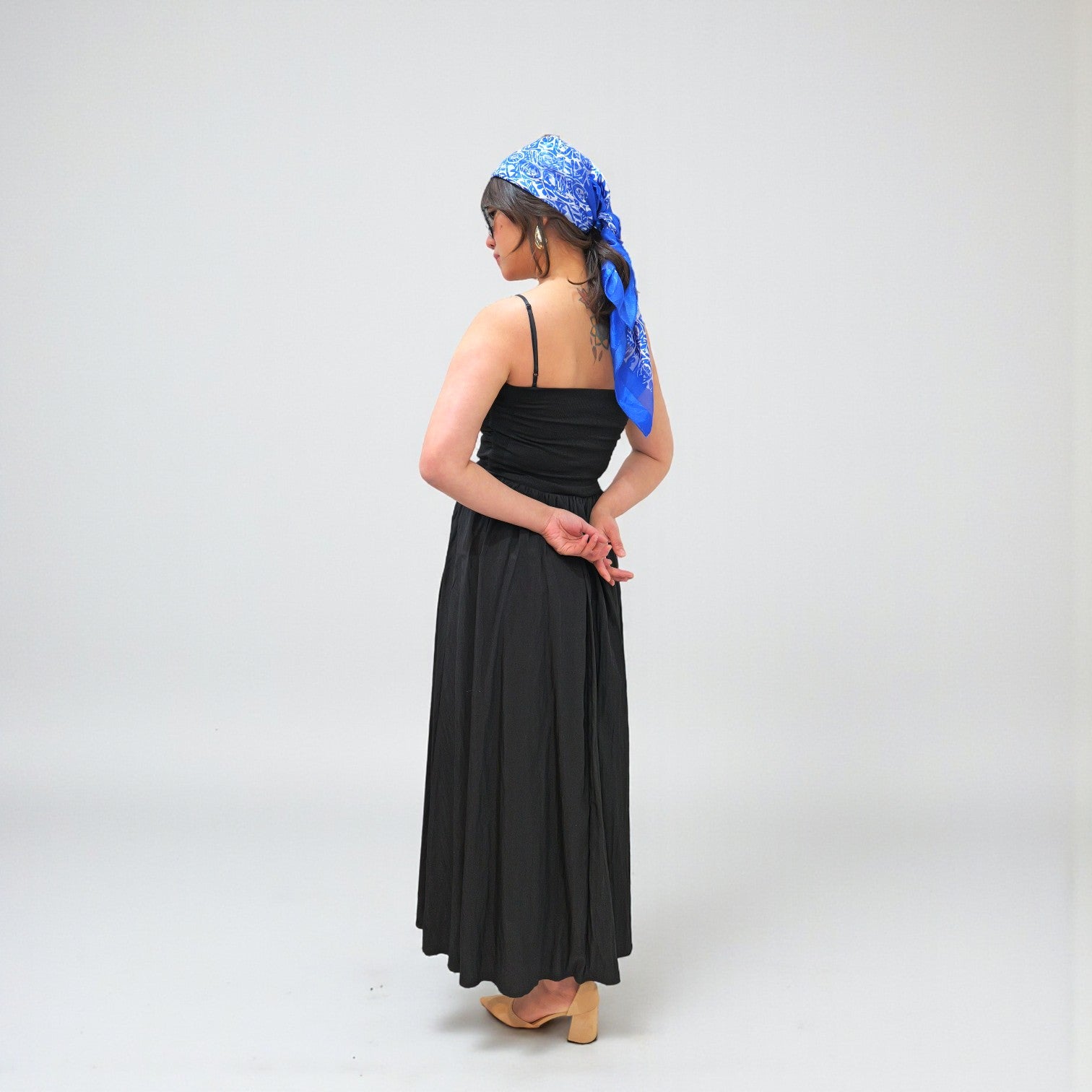 Black Maxi Dress with Adjustable Straps