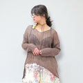 Chestnut Belted Knit Cardigan