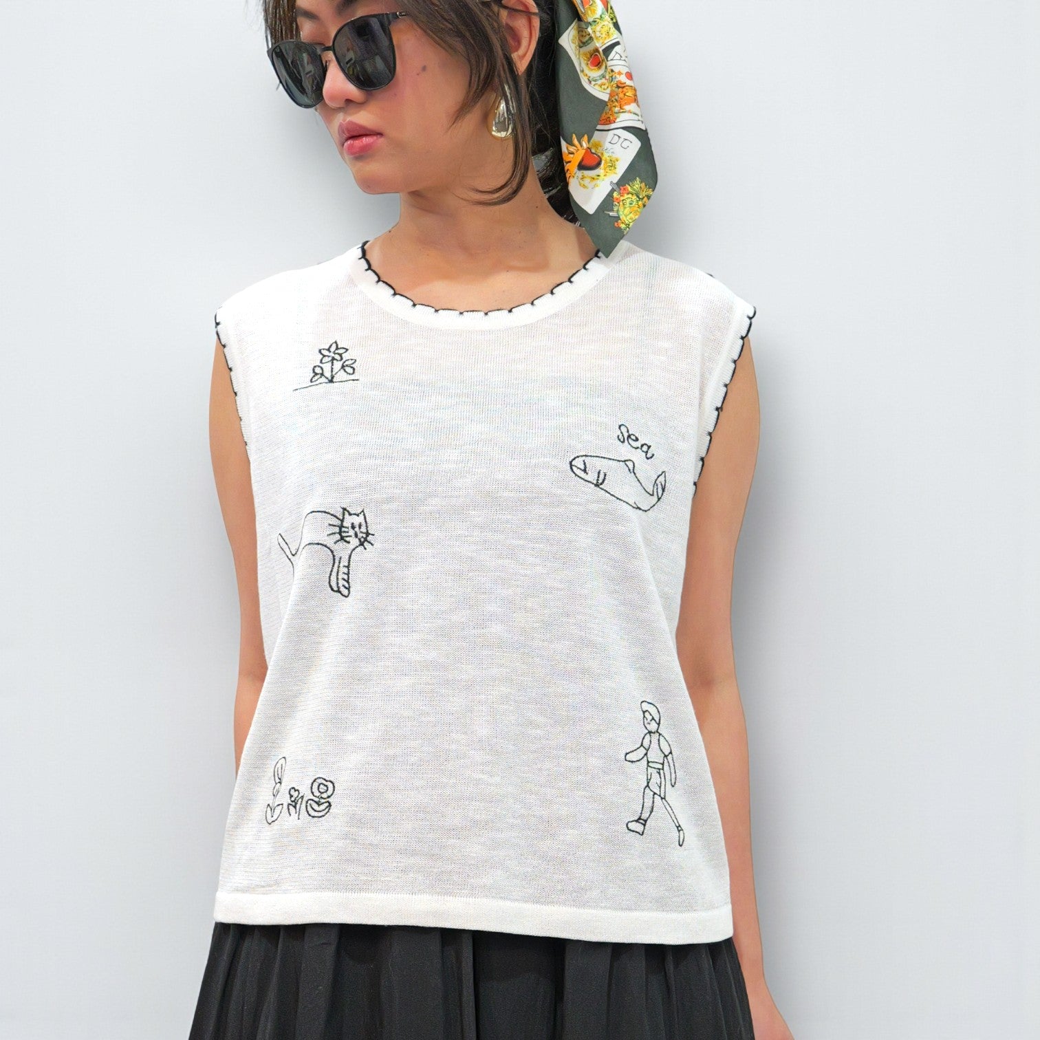 Breezy Quirky Embroidered Top